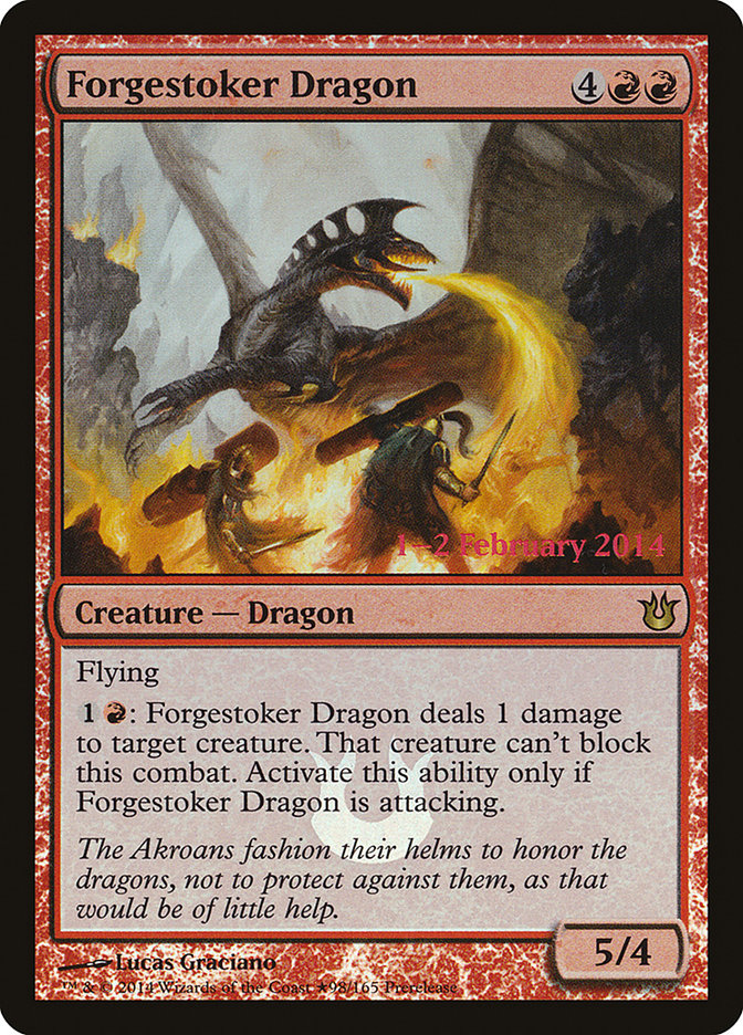 Forgestoker Dragon [Born of the Gods Prerelease Promos] | Dragon's Lair Comics and Fantasy Houston TX