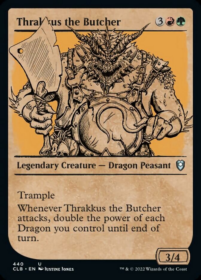 Thrakkus the Butcher (Showcase) [Commander Legends: Battle for Baldur's Gate] | Dragon's Lair Comics and Fantasy Houston TX