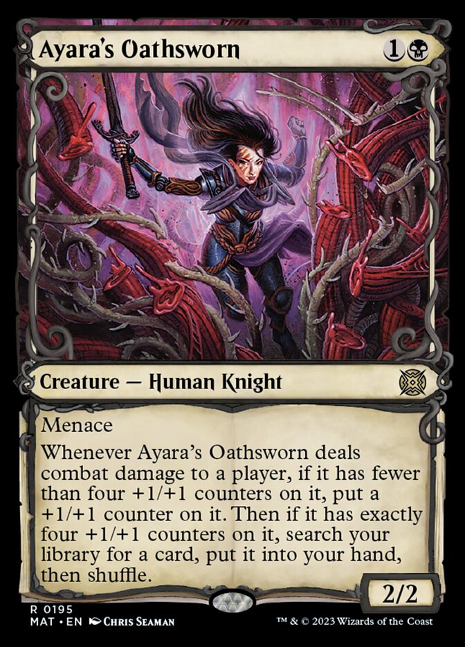 Ayara's Oathsworn (Showcase Halo Foil) [March of the Machine: The Aftermath] | Dragon's Lair Comics and Fantasy Houston TX