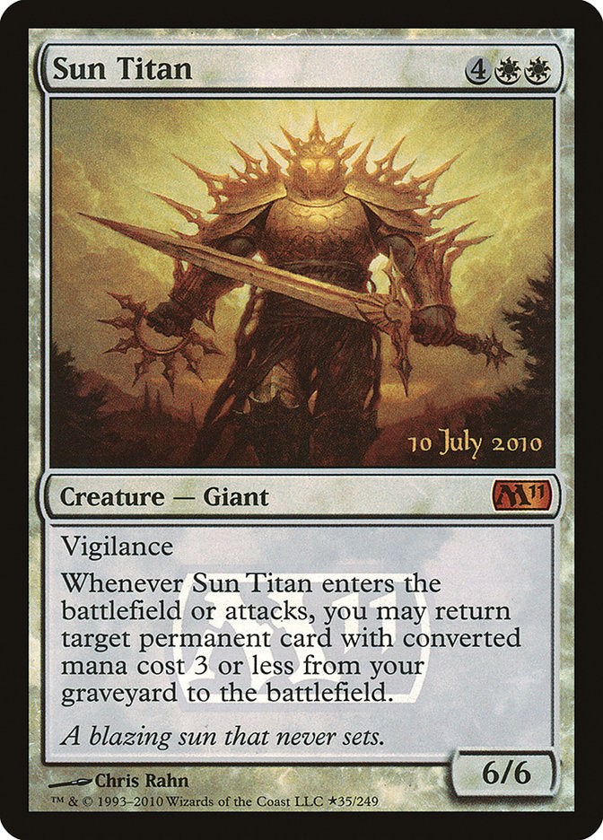 Sun Titan [Magic 2011 Prerelease Promos] | Dragon's Lair Comics and Fantasy Houston TX