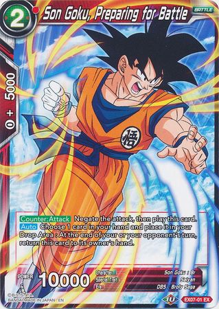 Son Goku, Preparing for Battle (EX07-01) [Magnificent Collection Fusion Hero] | Dragon's Lair Comics and Fantasy Houston TX