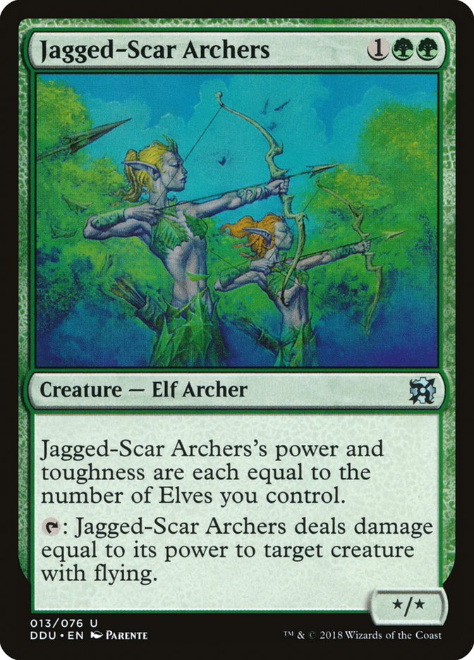 Jagged-Scar Archers [Duel Decks: Elves vs. Inventors] | Dragon's Lair Comics and Fantasy Houston TX