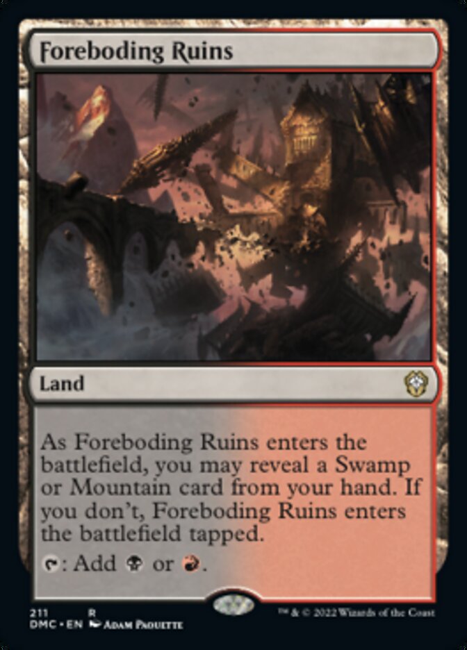 Foreboding Ruins [Dominaria United Commander] | Dragon's Lair Comics and Fantasy Houston TX