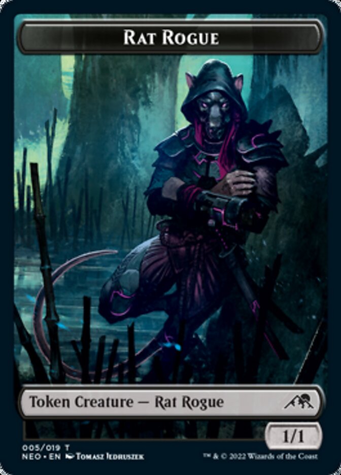 Rat Rogue Token [Kamigawa: Neon Dynasty Tokens] | Dragon's Lair Comics and Fantasy Houston TX