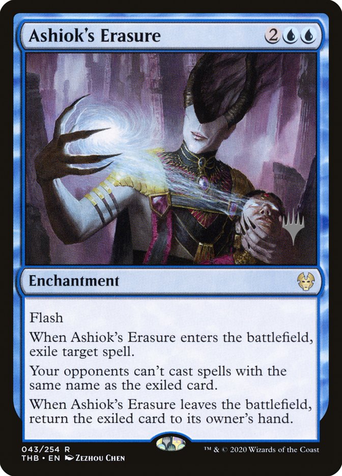 Ashiok's Erasure (Promo Pack) [Theros Beyond Death Promos] | Dragon's Lair Comics and Fantasy Houston TX