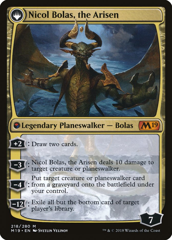 Nicol Bolas, the Ravager // Nicol Bolas, the Arisen [Core Set 2019] | Dragon's Lair Comics and Fantasy Houston TX