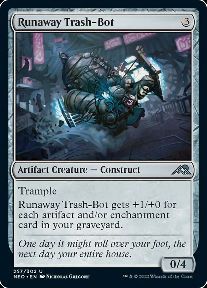 Runaway Trash-Bot [Kamigawa: Neon Dynasty] | Dragon's Lair Comics and Fantasy Houston TX