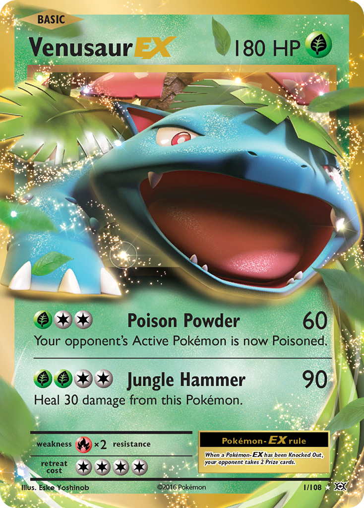 Venusaur EX (1/108) [XY: Evolutions] | Dragon's Lair Comics and Fantasy Houston TX