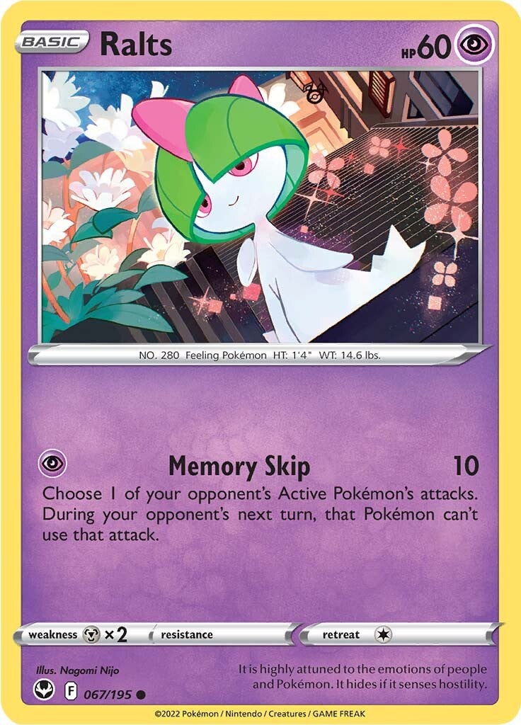 Ralts (067/195) [Sword & Shield: Silver Tempest] | Dragon's Lair Comics and Fantasy Houston TX