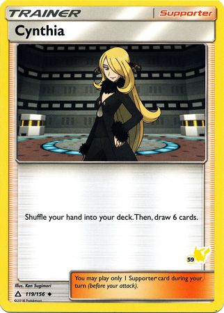 Cynthia (119/156) (Pikachu Stamp #59) [Battle Academy 2020] | Dragon's Lair Comics and Fantasy Houston TX