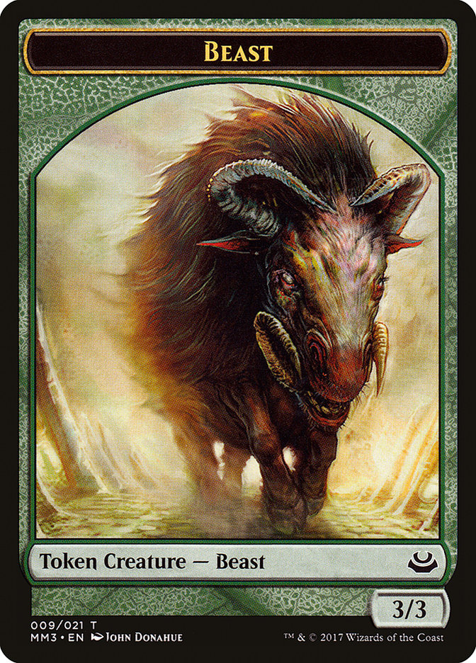 Beast Token (009/021) [Modern Masters 2017 Tokens] | Dragon's Lair Comics and Fantasy Houston TX