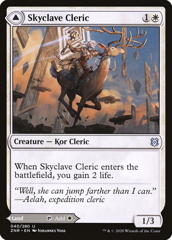 Skyclave Cleric // Skyclave Basilica [Zendikar Rising] | Dragon's Lair Comics and Fantasy Houston TX