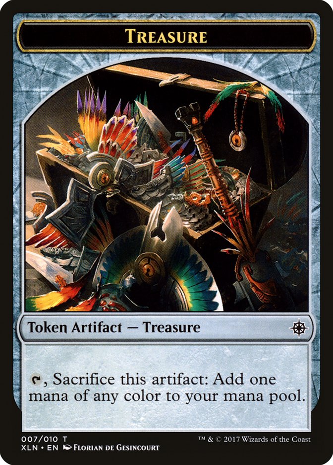 Treasure Token (007/010) [Ixalan Tokens] | Dragon's Lair Comics and Fantasy Houston TX