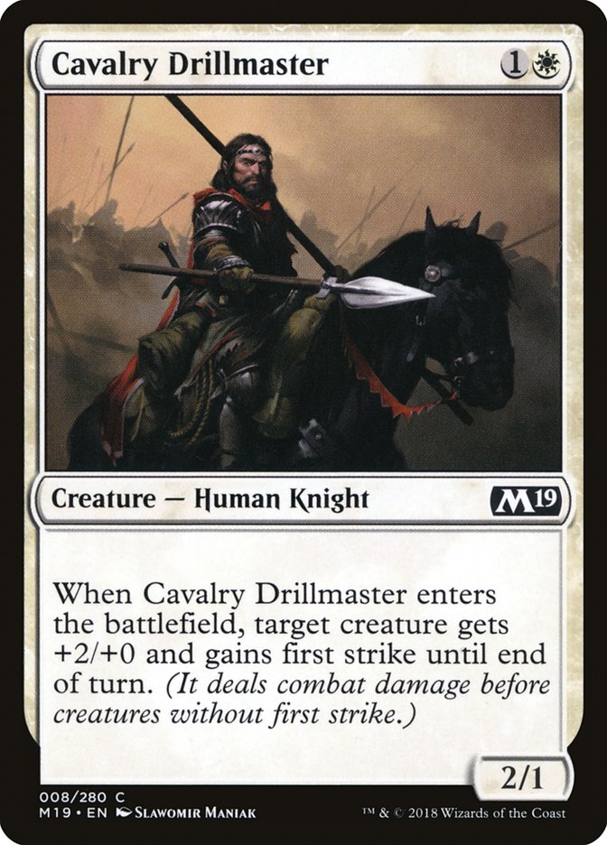 Cavalry Drillmaster [Core Set 2019] | Dragon's Lair Comics and Fantasy Houston TX