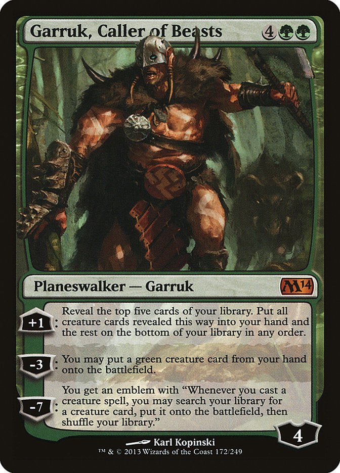 Garruk, Caller of Beasts [Magic 2014] | Dragon's Lair Comics and Fantasy Houston TX