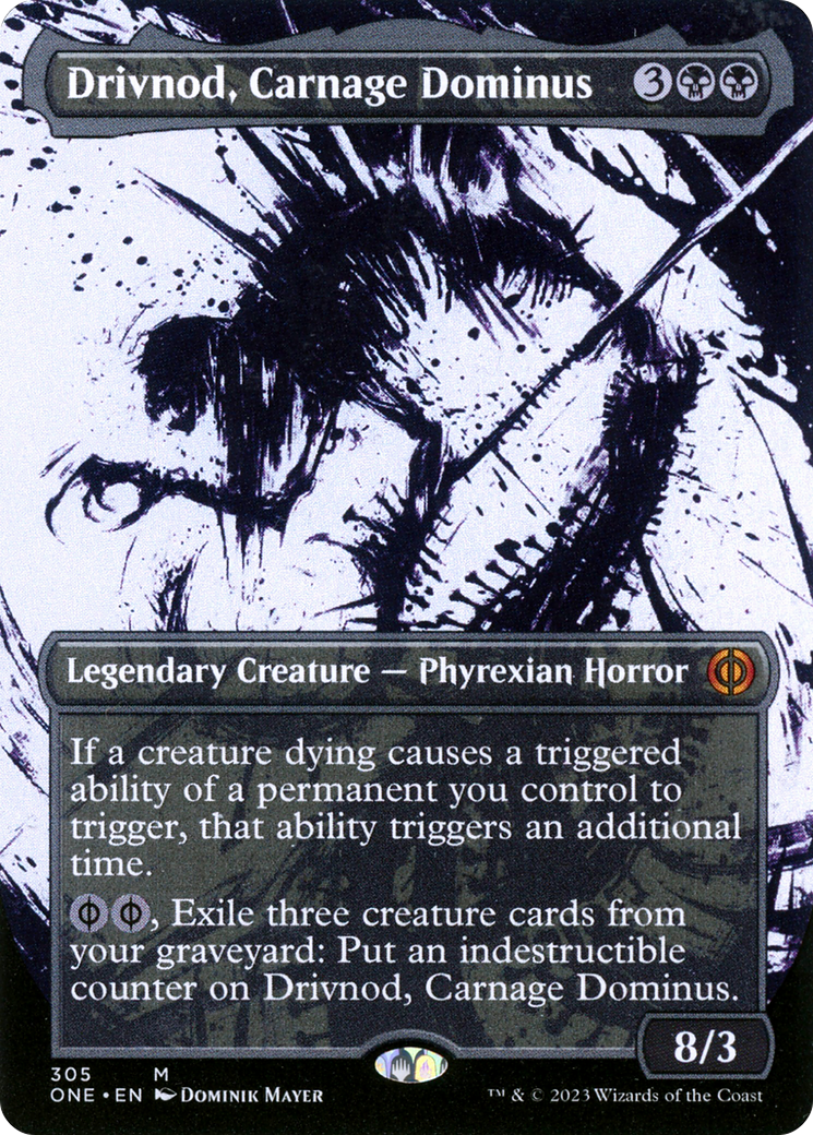 Drivnod, Carnage Dominus (Borderless Ichor) [Phyrexia: All Will Be One] | Dragon's Lair Comics and Fantasy Houston TX