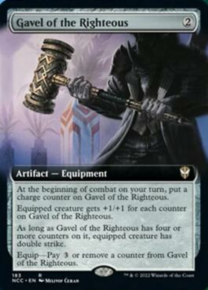 Gavel of the Righteous (Extended Art) [Streets of New Capenna Commander] | Dragon's Lair Comics and Fantasy Houston TX