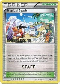 Tropical Beach (BW28) (Staff) [Black & White: Black Star Promos] | Dragon's Lair Comics and Fantasy Houston TX