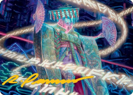 Satsuki, the Living Lore Art Card (Gold-Stamped Signature) [Kamigawa: Neon Dynasty Art Series] | Dragon's Lair Comics and Fantasy Houston TX