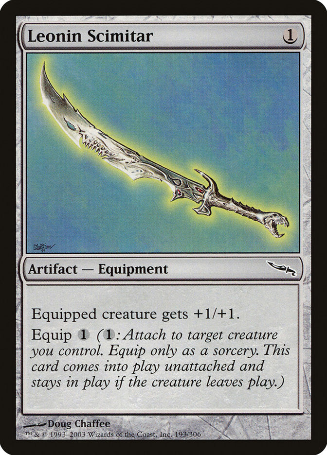 Leonin Scimitar [Mirrodin] | Dragon's Lair Comics and Fantasy Houston TX