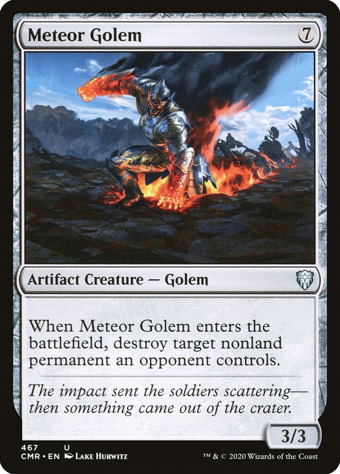 Meteor Golem (467) [Commander Legends] | Dragon's Lair Comics and Fantasy Houston TX