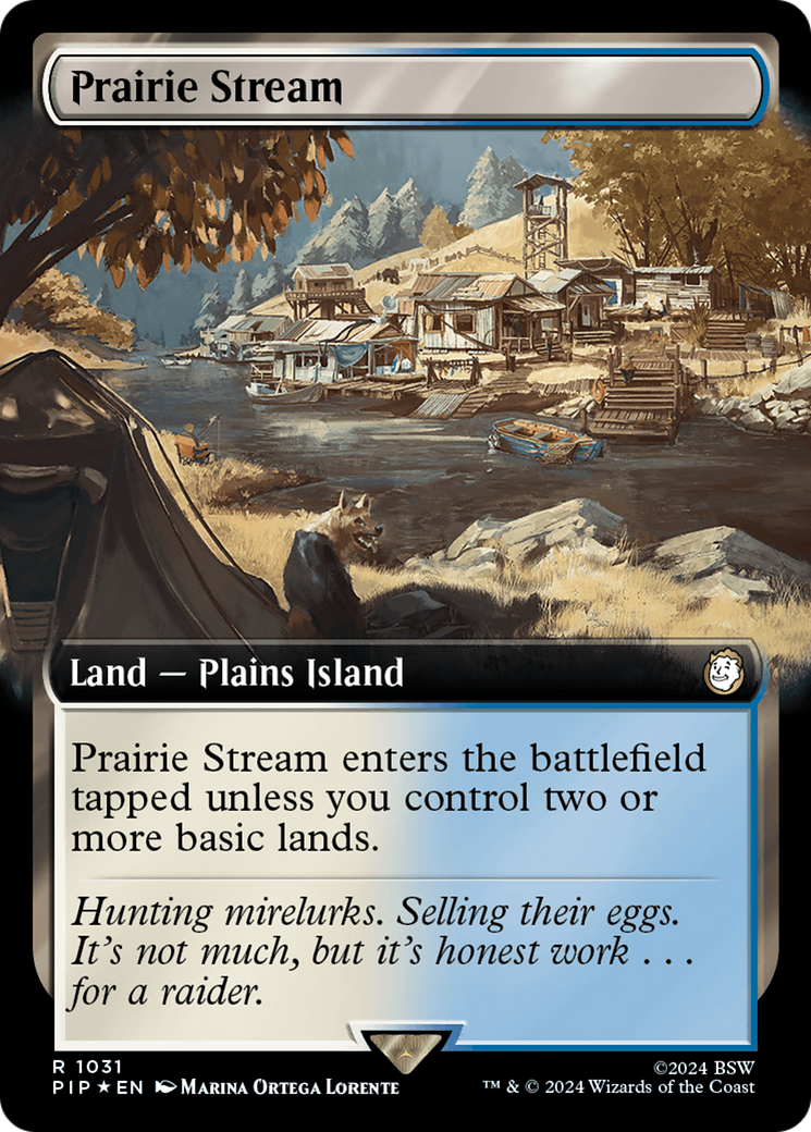 Prairie Stream (Extended Art) (Surge Foil) [Fallout] | Dragon's Lair Comics and Fantasy Houston TX