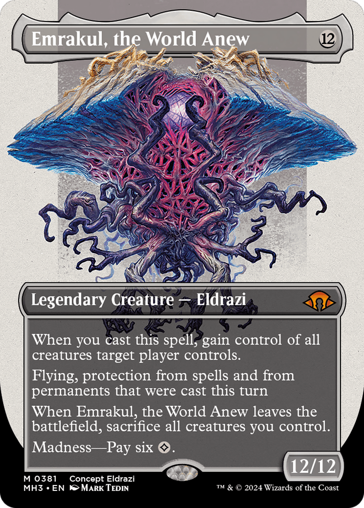 Emrakul, the World Anew (Borderless) [Modern Horizons 3] | Dragon's Lair Comics and Fantasy Houston TX