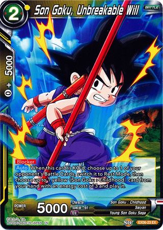 Son Goku, Unbreakable Will (EX06-23) [Special Anniversary Set] | Dragon's Lair Comics and Fantasy Houston TX