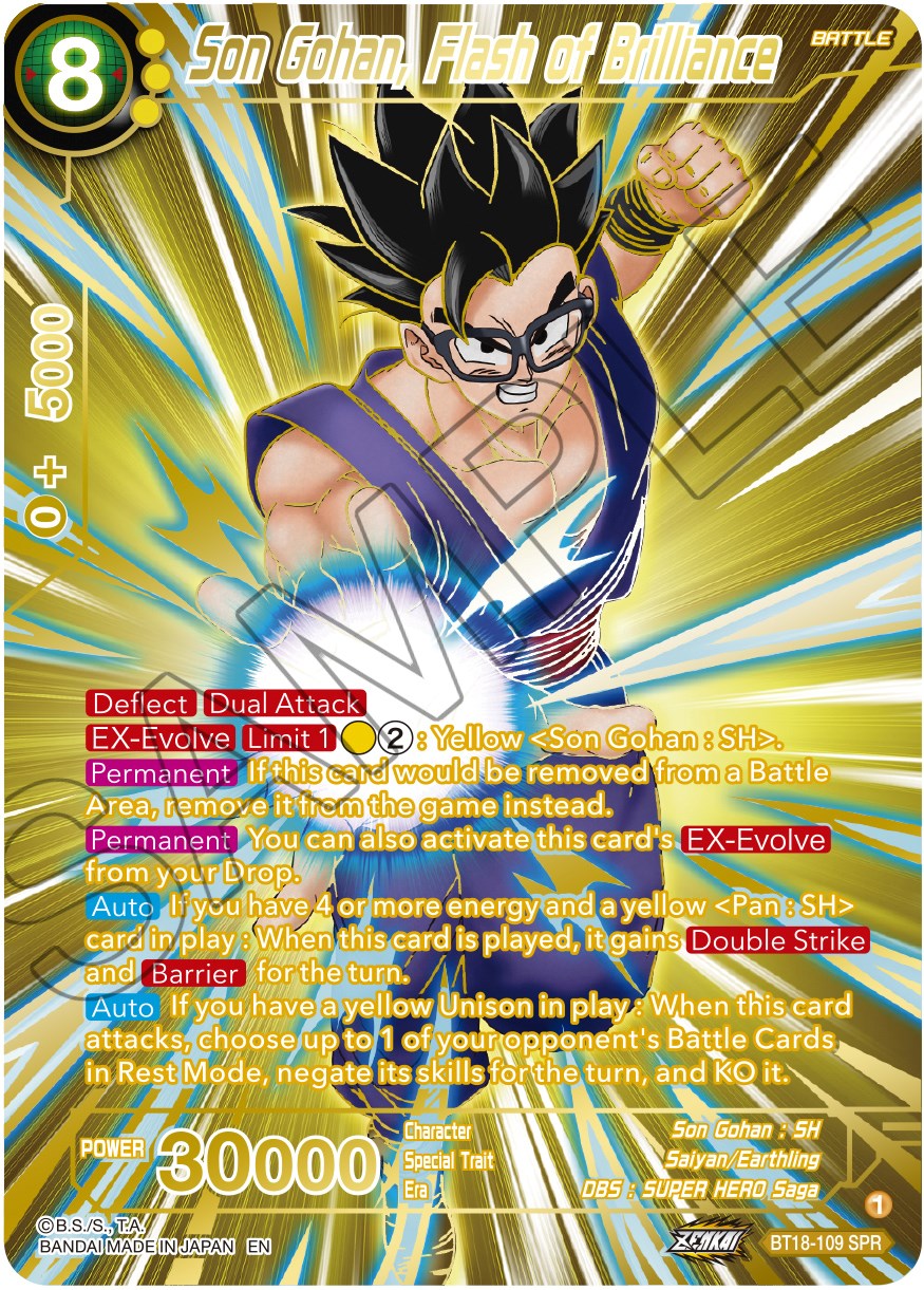 Son Gohan, Flash of Brilliance (SPR) (BT18-113) [Dawn of the Z-Legends] | Dragon's Lair Comics and Fantasy Houston TX