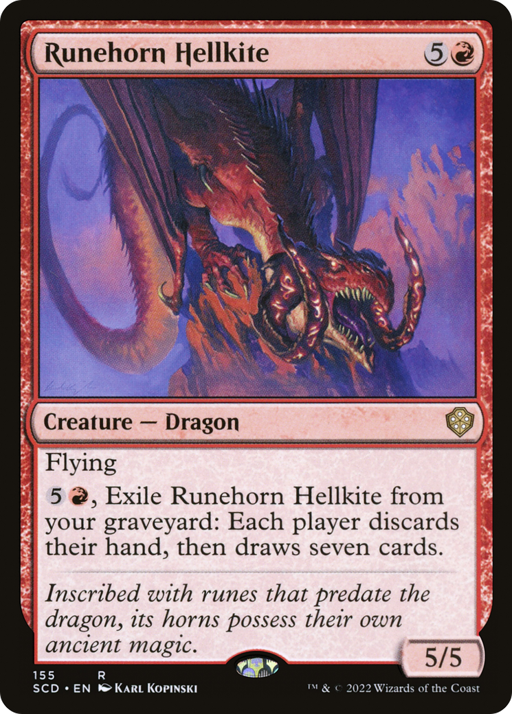 Runehorn Hellkite [Starter Commander Decks] | Dragon's Lair Comics and Fantasy Houston TX