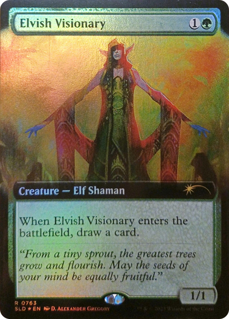 Elvish Visionary (Extended Art) [Secret Lair Drop Series] | Dragon's Lair Comics and Fantasy Houston TX