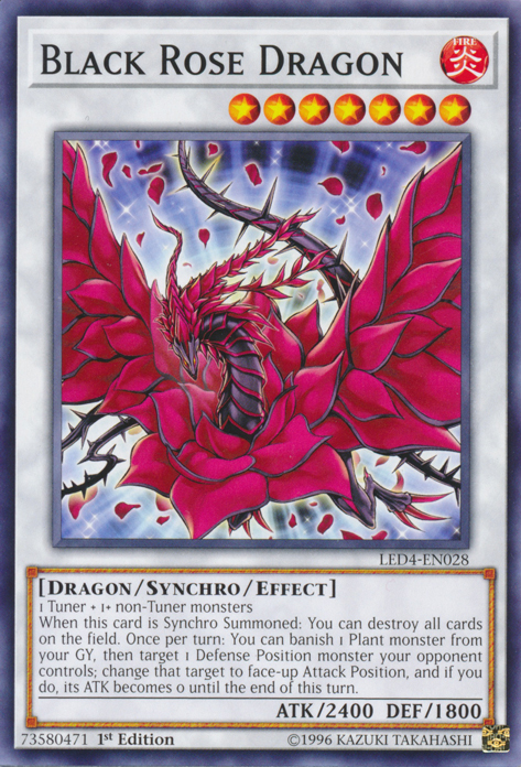 Black Rose Dragon [LED4-EN028] Common | Dragon's Lair Comics and Fantasy Houston TX