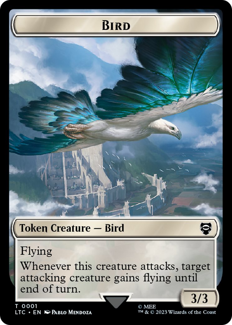 Bird // Goat Token [The Lord of the Rings: Tales of Middle-Earth Commander Tokens] | Dragon's Lair Comics and Fantasy Houston TX