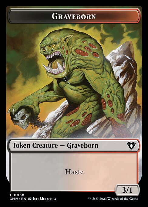 Clue // Graveborn Double-Sided Token [Commander Masters Tokens] | Dragon's Lair Comics and Fantasy Houston TX