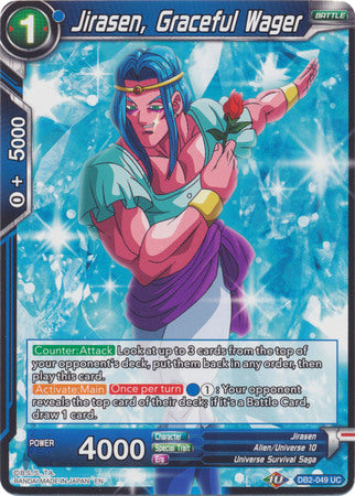 Jirasen, Graceful Wager (DB2-049) [Divine Multiverse] | Dragon's Lair Comics and Fantasy Houston TX