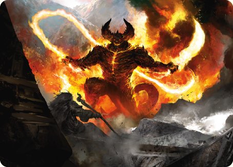 The Balrog, Flame of Udun Art Card [The Lord of the Rings: Tales of Middle-earth Art Series] | Dragon's Lair Comics and Fantasy Houston TX