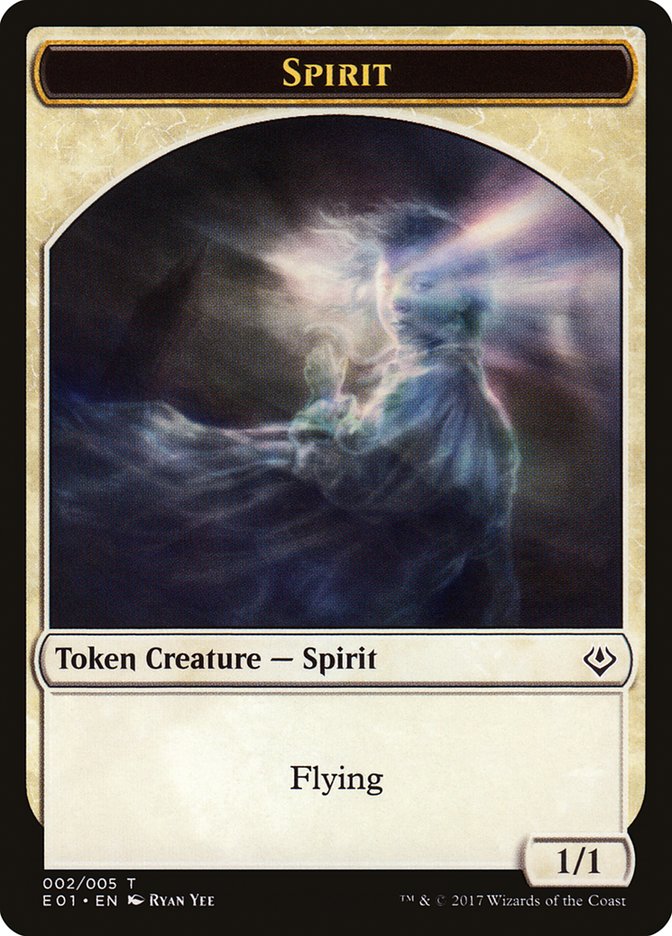 Spirit // Soldier Double-Sided Token [Archenemy: Nicol Bolas Tokens] | Dragon's Lair Comics and Fantasy Houston TX