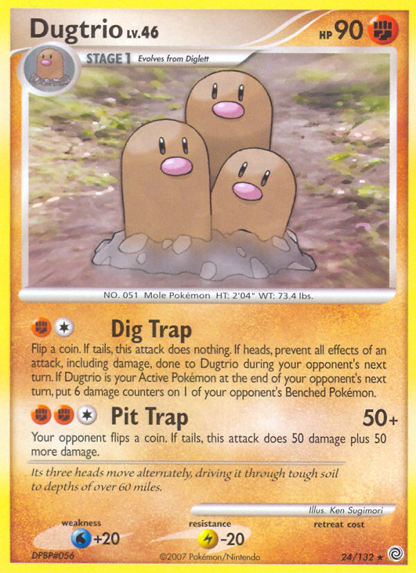 Dugtrio (24/132) [Diamond & Pearl: Secret Wonders] | Dragon's Lair Comics and Fantasy Houston TX