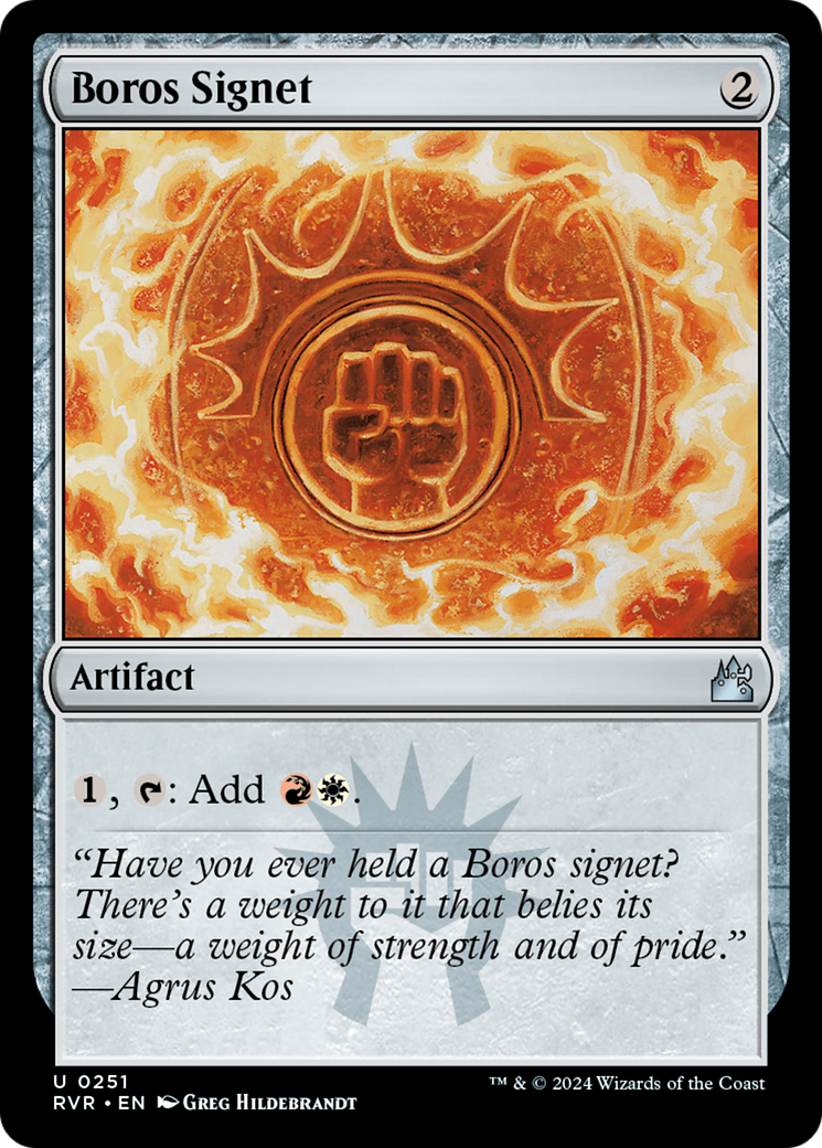 Boros Signet [Ravnica Remastered] | Dragon's Lair Comics and Fantasy Houston TX