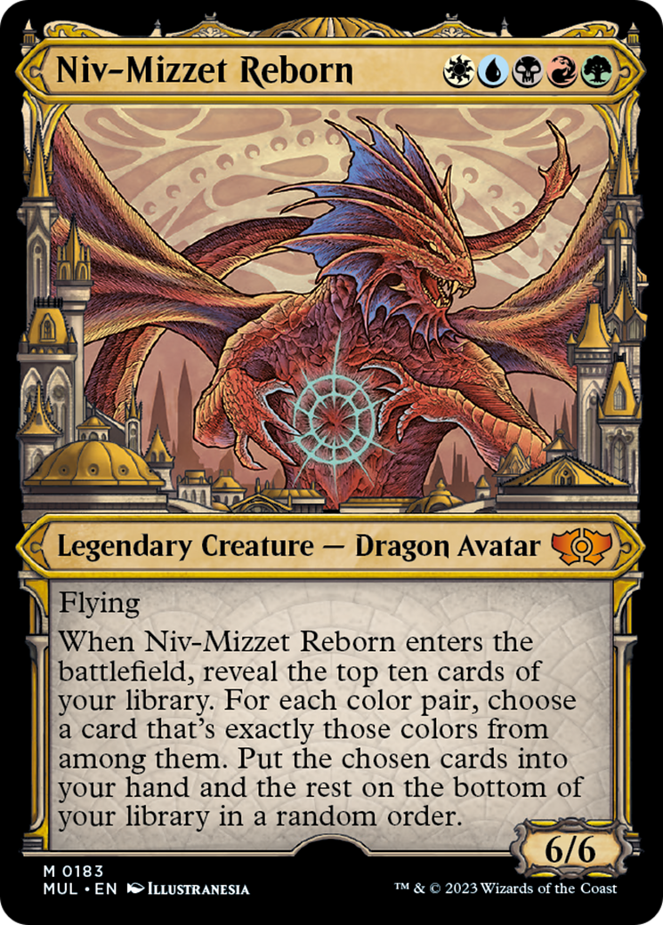 Niv-Mizzet Reborn (Halo Foil) [Multiverse Legends] | Dragon's Lair Comics and Fantasy Houston TX