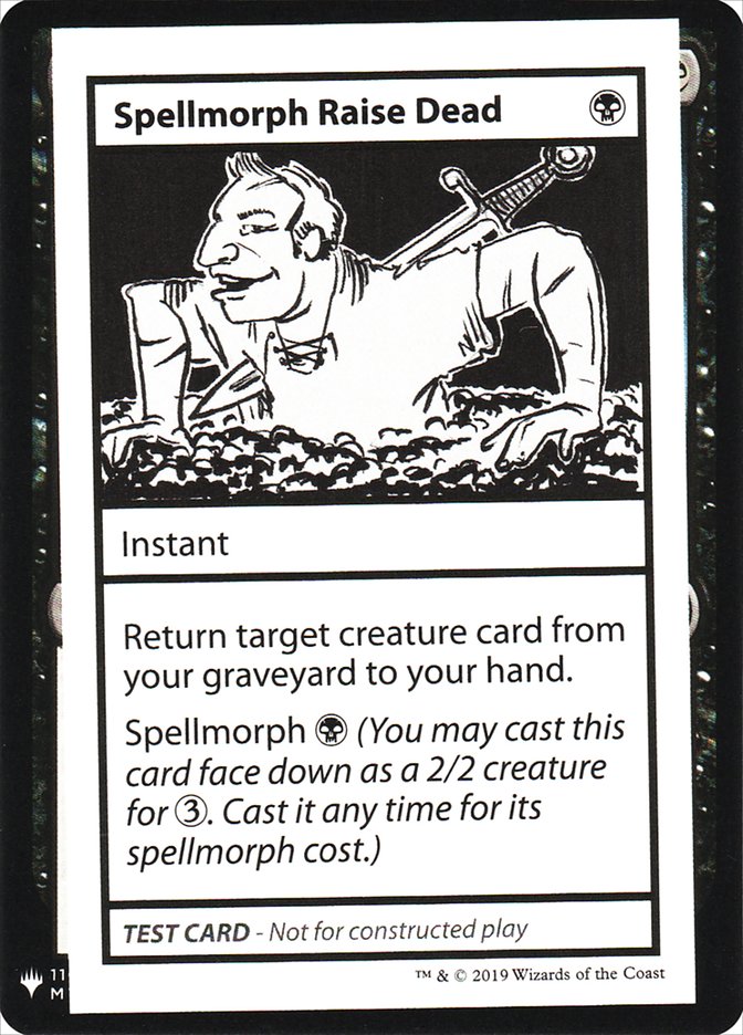 Spellmorph Raise Dead [Mystery Booster Playtest Cards] | Dragon's Lair Comics and Fantasy Houston TX