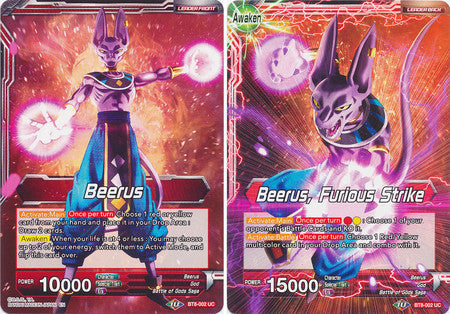 Beerus // Beerus, Furious Strike (BT8-002) [Malicious Machinations] | Dragon's Lair Comics and Fantasy Houston TX