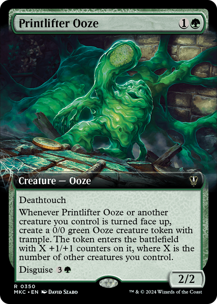 Printlifter Ooze (Extended Art) [Murders at Karlov Manor Commander] | Dragon's Lair Comics and Fantasy Houston TX