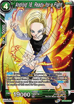 Android 18, Ready for a Fight (BT14-070) [Cross Spirits] | Dragon's Lair Comics and Fantasy Houston TX