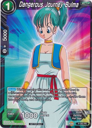 Dangerous Journey Bulma (P-083) [Promotion Cards] | Dragon's Lair Comics and Fantasy Houston TX