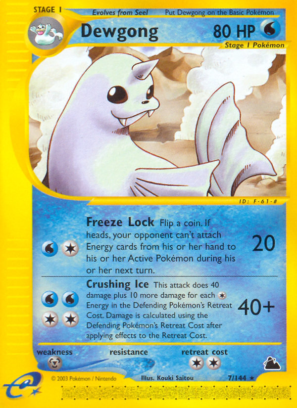 Dewgong (7/144) [Skyridge] | Dragon's Lair Comics and Fantasy Houston TX