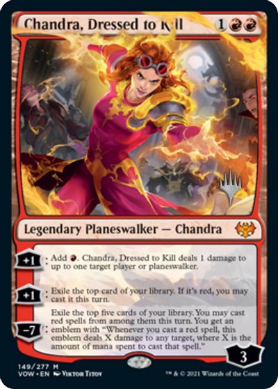 Chandra, Dressed to Kill (Promo Pack) [Innistrad: Crimson Vow Promos] | Dragon's Lair Comics and Fantasy Houston TX