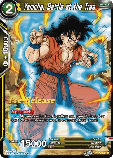 Yamcha, Battle at the Tree (BT15-102) [Saiyan Showdown Prerelease Promos] | Dragon's Lair Comics and Fantasy Houston TX