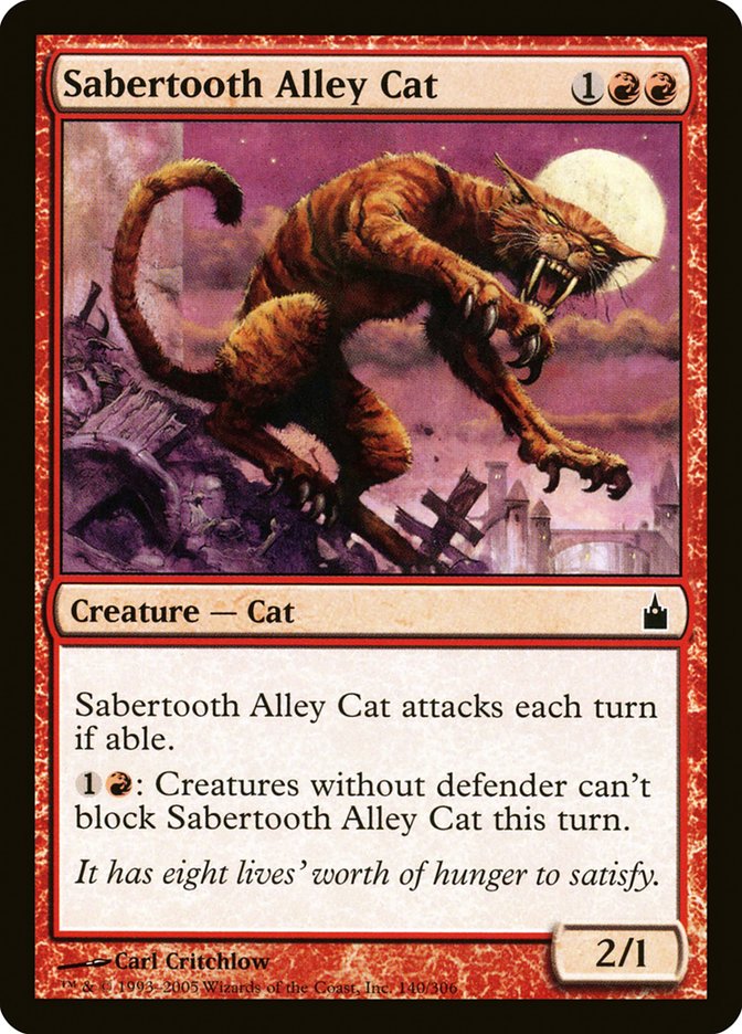 Sabertooth Alley Cat [Ravnica: City of Guilds] | Dragon's Lair Comics and Fantasy Houston TX