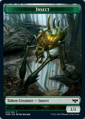 Insect // Dragon Illusion Double-Sided Token [Innistrad: Crimson Vow Tokens] | Dragon's Lair Comics and Fantasy Houston TX